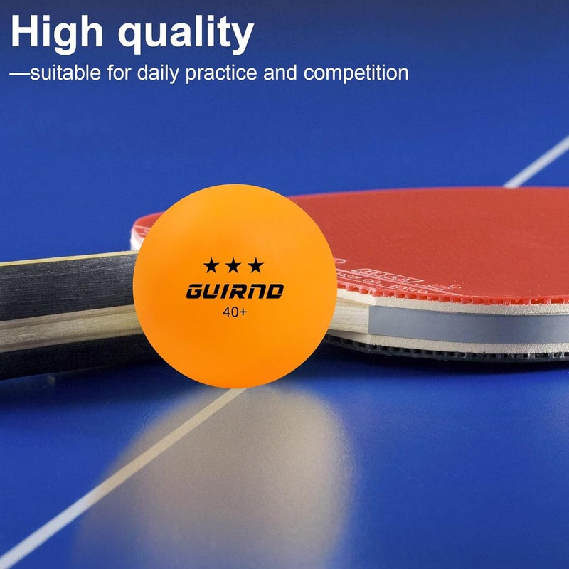 Guirnd 20 Pack Ping Pong Balls, 3 Star Table Tennis Balls, 40+ Pong Ball Competition and Recreational Play, Abs Ping Pong Ball, Games, DIY - Image 3